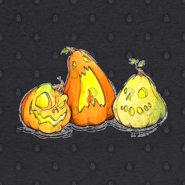 Ink Jack-O-Lanterns by charamath